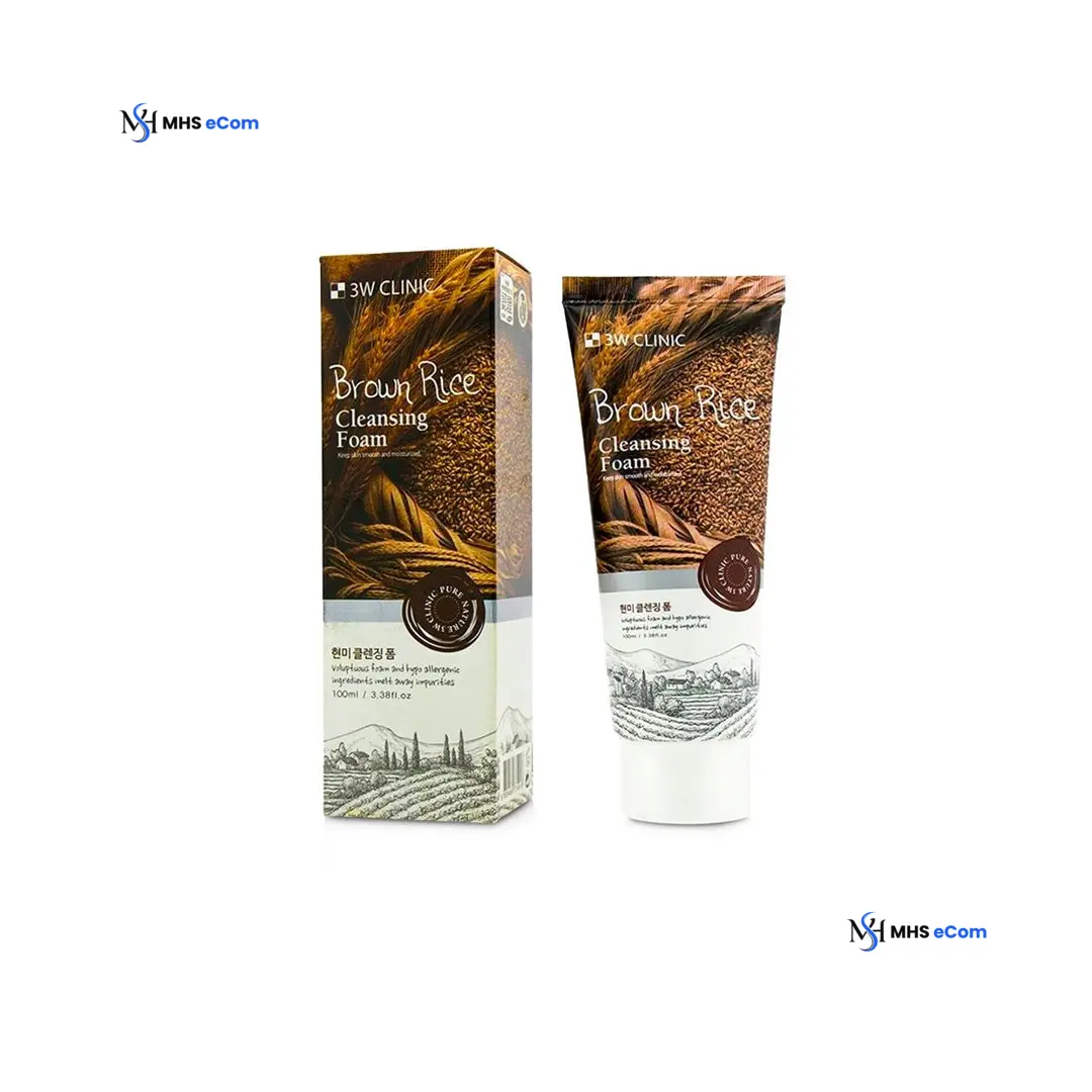 3W Clinic Brown Rice Cleansing Foam 100 ml