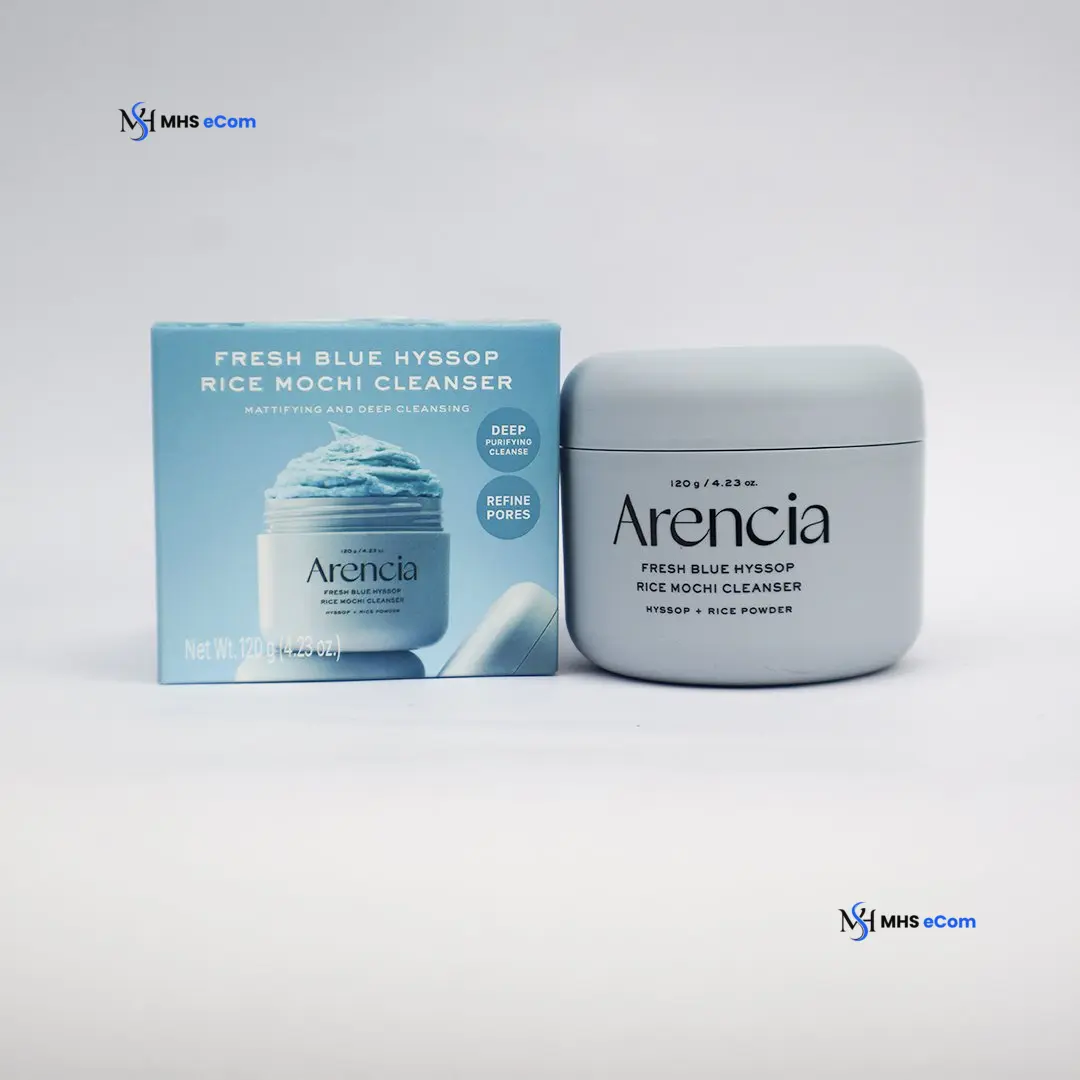 Arencia Fresh Blue Hyssop Rice Mochi Cleanser 120 g