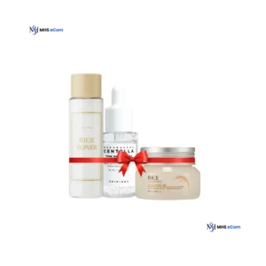 Brightening Combo: Rice Toner 30ml, Rice Moisturizer 50ml & Centella Ampoule 30ml