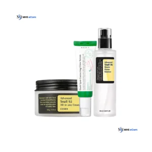 Glass Skin Magical Combo: Cosrx Snail 96 Essence & 92 Cream 100ml, Axis-Y Glow Serum 50ml