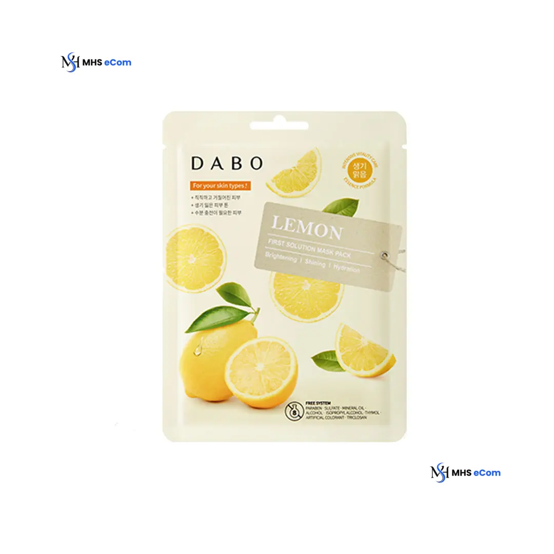 Dabo First Solution Mask Pack (Sheet Mask) - LEMON