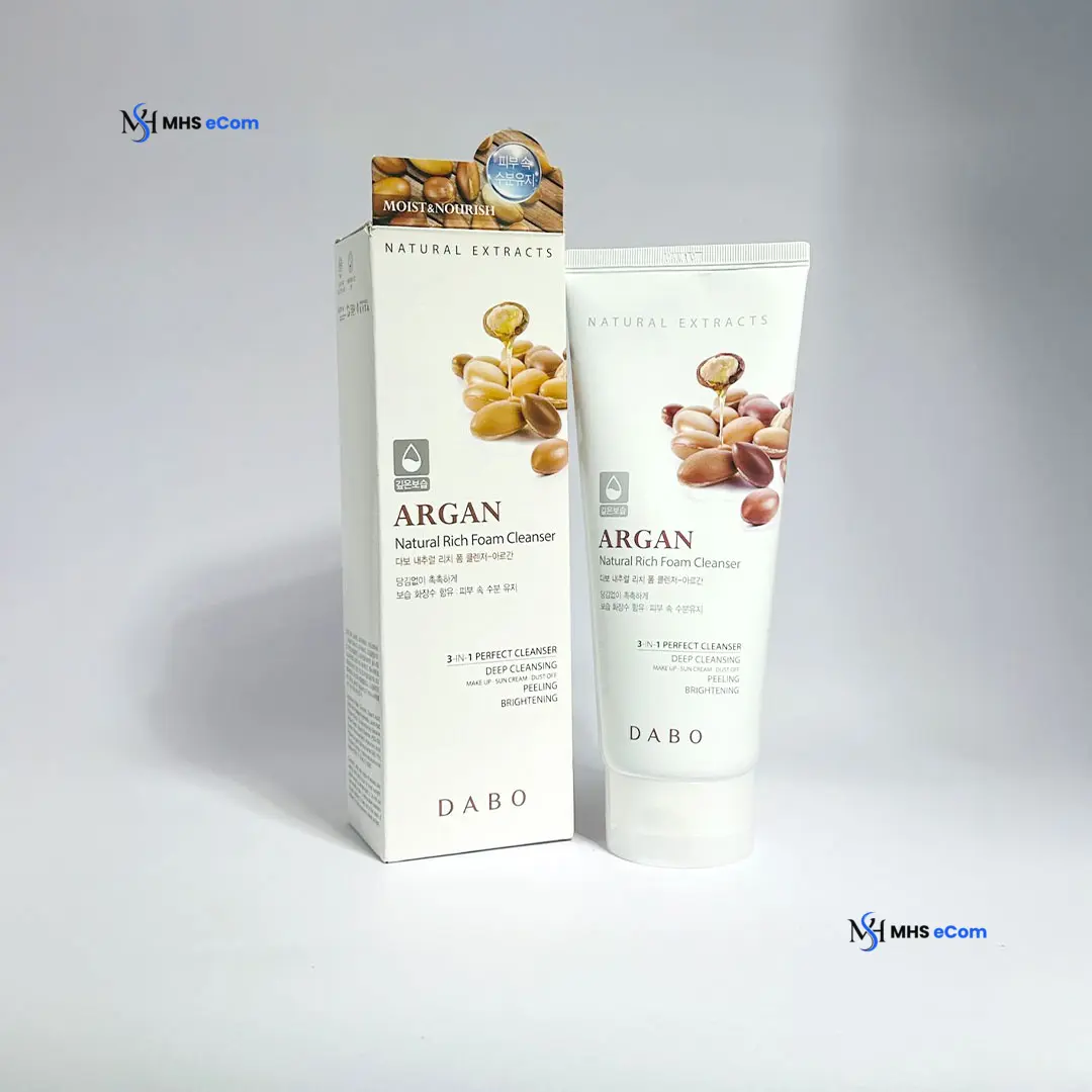 Dabo Natural Rich Foam Cleanser Argan 180ml