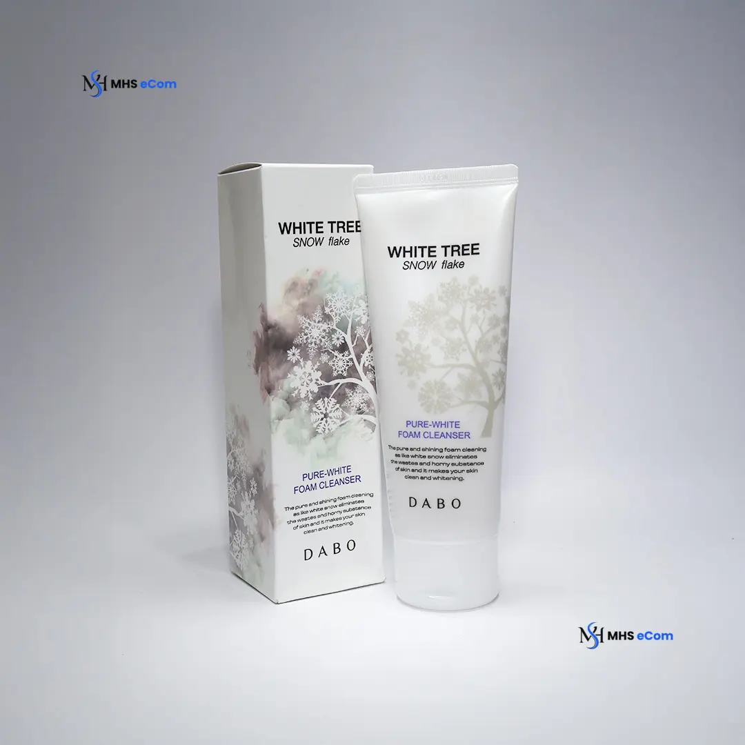 Dabo White Tree Snow Flake Pure White Foam Cleanser 150 ml