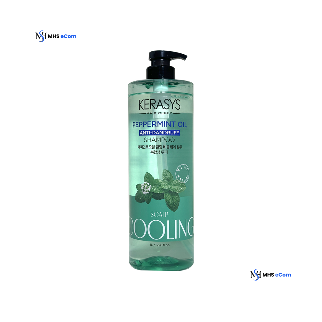 Kerasys Peppermint Oil Scalp Cooling Anti-dandruff Shampoo 1 Liter