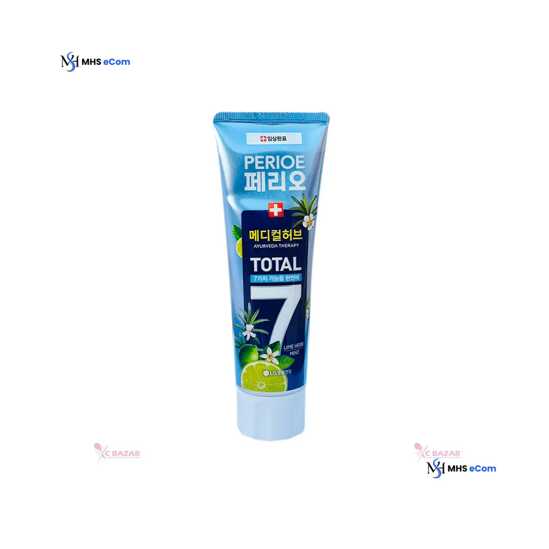 LG Perioe Ayurveda Therapy Total 7 Toothpaste 100 g - LIME HERB MINT