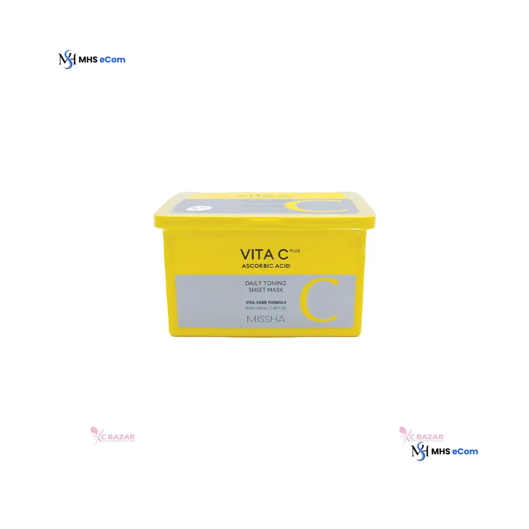 Missha Vita C Plus Daily Toning Sheet Mask 30 pcs 350 ml