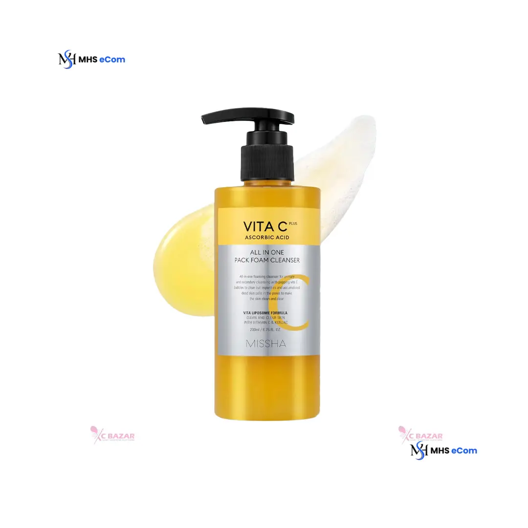 Missha Vita c Plus All In One Pack Foam Cleanser 200 ml
