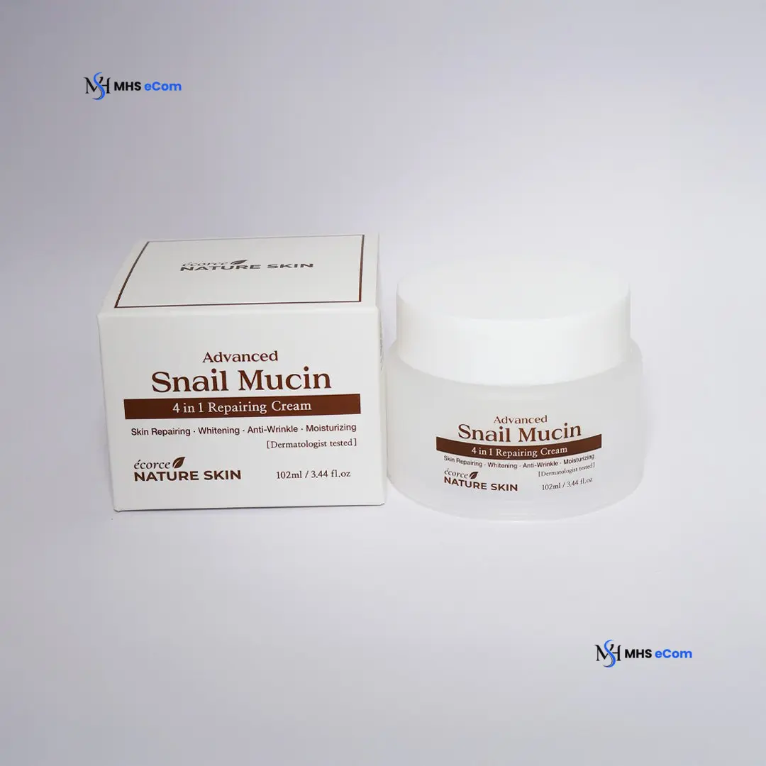 Nature Skin Advanced Snail Mucin 4 in 1 Repairing cream ( New ) 102 ml