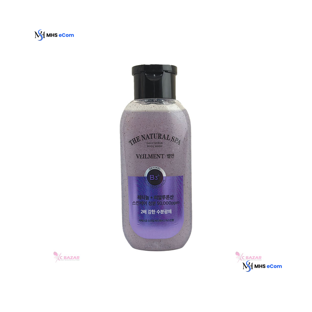 On The Body Veilment Natural SPA Dead Sea Salt Scrub Body Wash Jasmine Scent 200 ml