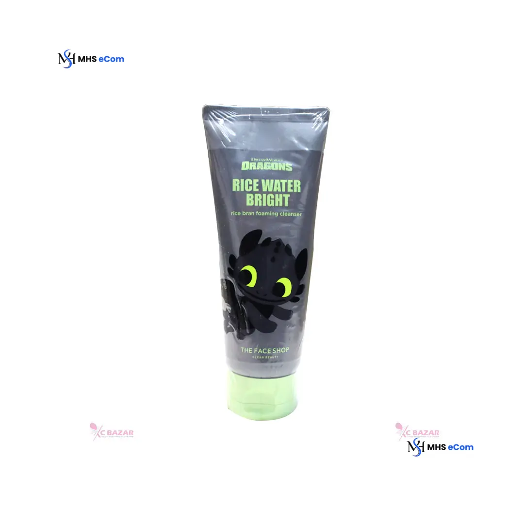 The Face Shop Rice Water Bright Rice Bran Foaming Cleanser (Dragons) 150 ml