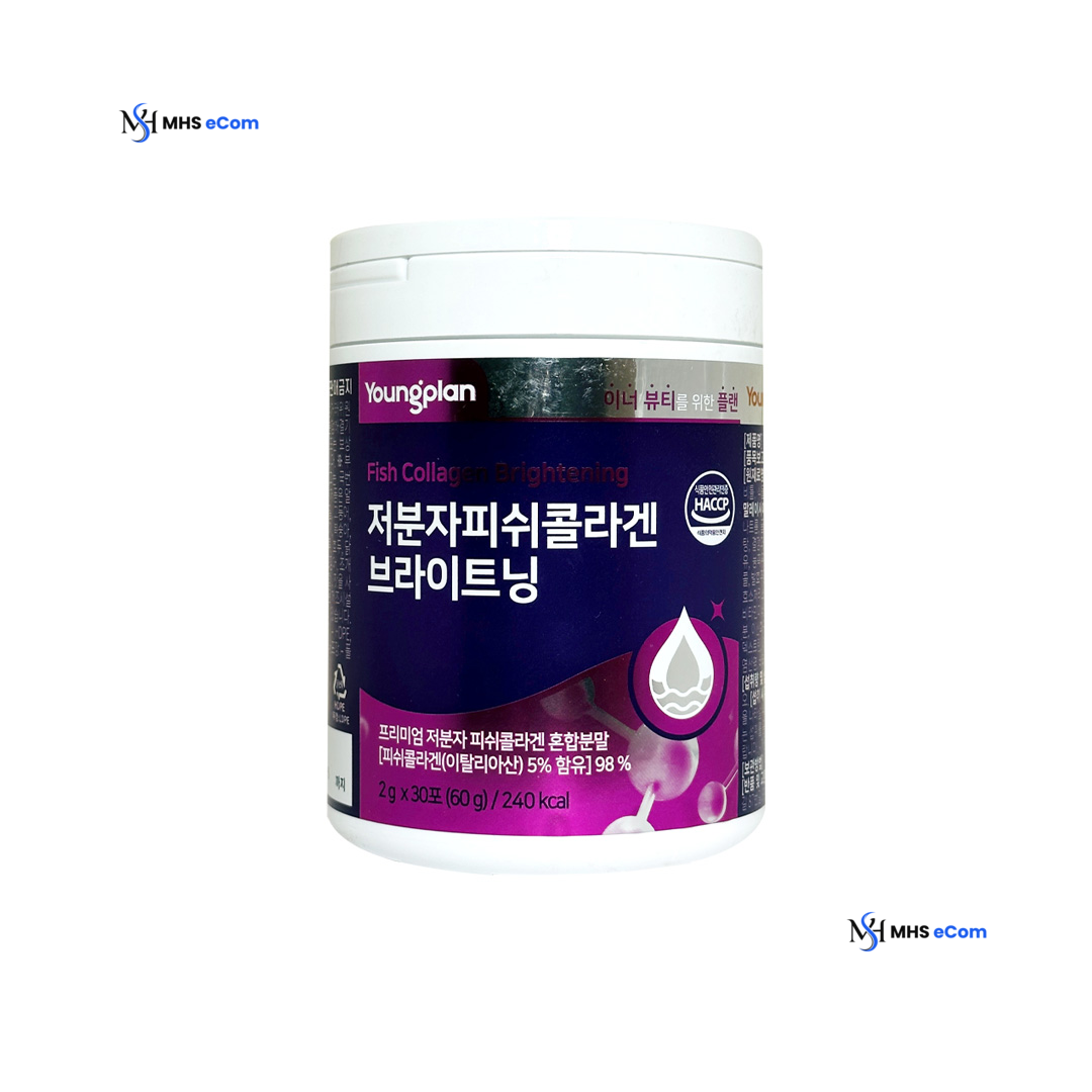 Young Plan Low Molecular Fish Collagen Brightening 60 g ( 2 g x 30 Packets )