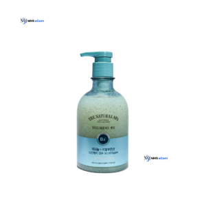 on the body Veilment Natural Spa Dead Sea Salt Scrub Body Wash Lime Basil Scent 400 ml